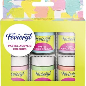 Fevicryl ( pastel Acrylic colours )  6 pastel shades