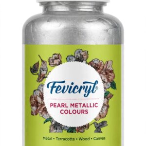 FEVICRYL PEARL METALIC  COLOURS 100 ML  SILVER-351