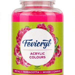 FEVICRYL ACRYLIC COLOURS 100 ML NEON PINK -18