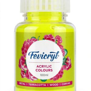 FEVICRYL ACRYLIC COLOURS 100 ML NEON YELLOW -011