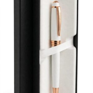CROSS COVENTRY  WHITE LACQUER  WITH ROSE GOLD  BALL PEN