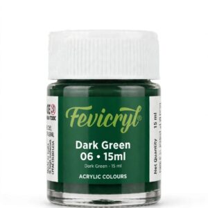 (FEVICRYL) ACRYLIC COLOURS(15ML) (DARK GREEN ) NO.06