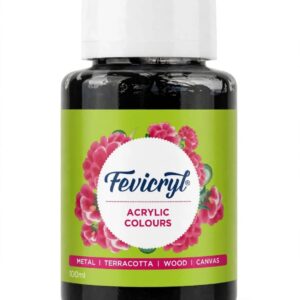 FEVICRYL ACRYLIC COLOURS 100 ML BLACK-02
