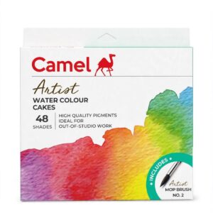 CAMEL ARTIST WATER COLOUR CAKES (48 SHADES)