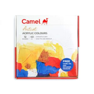 CAMEL ARTIST ACRYLIC COLOURS (12 SHADES)  40 ml